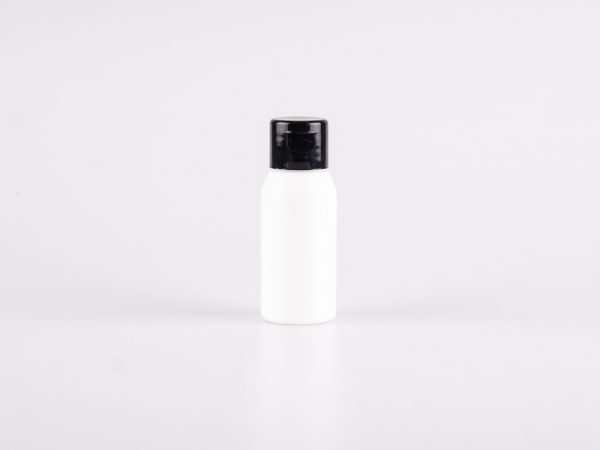 Flasche "Tara" 50ml, matt-weiss, mit FlipTop oder DiscTop Verschluss
